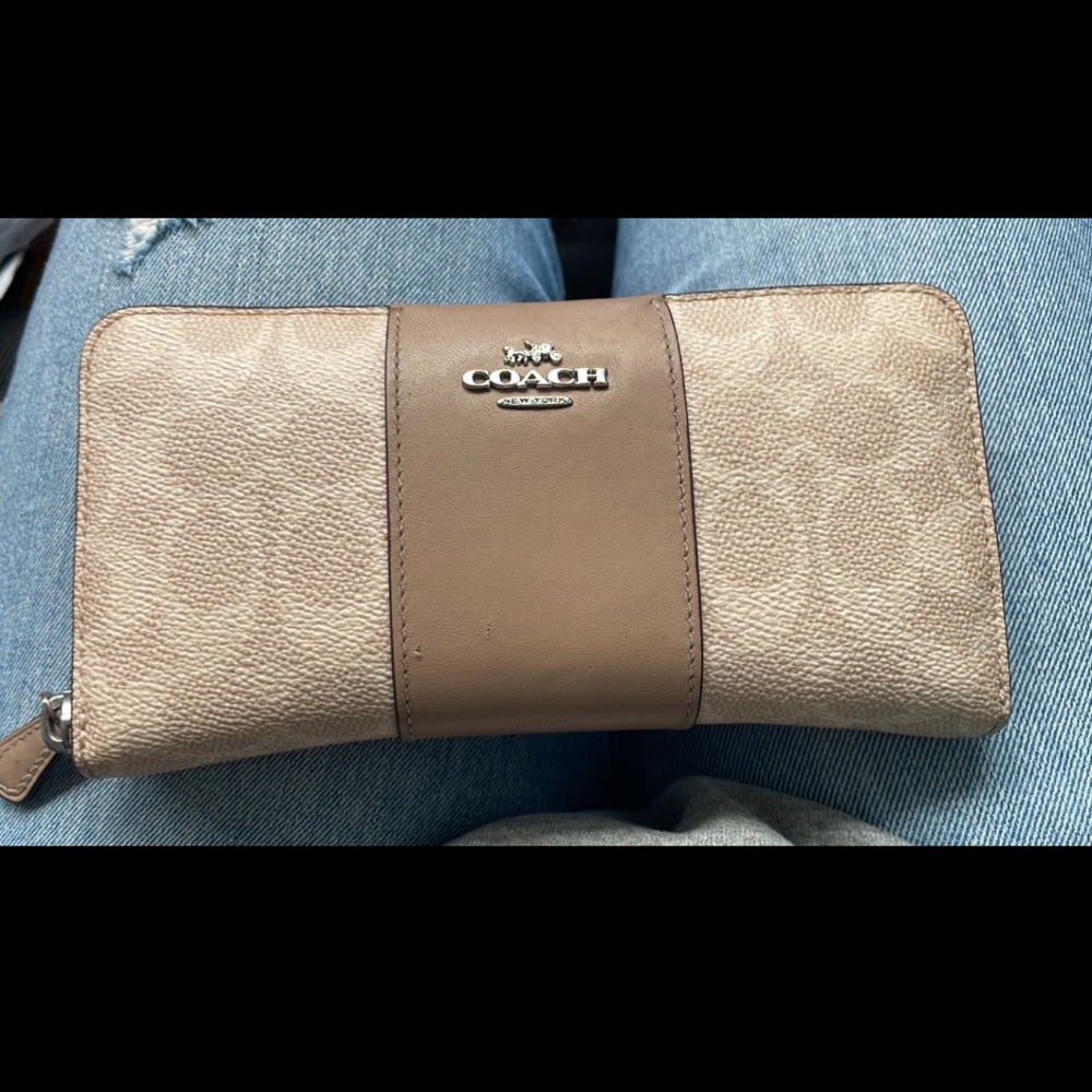 Coach leather wallet